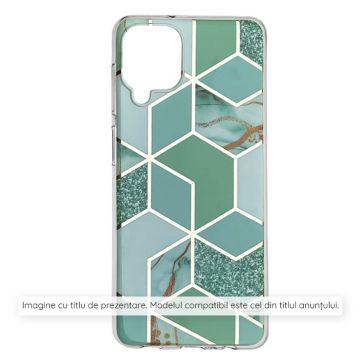 Husa de protectie Techsuit Marble Series compatibil cu iPhone 15 - Green Hex