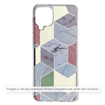 Husa de protectie Techsuit Marble Series compatibil cu iPhone 15 Pro - Purple Hex
