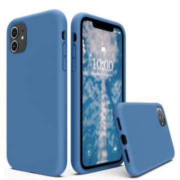 Husa de protectie Techsuit Soft Edge Silicone compatibil cu iPhone 15 - Albastru Denim