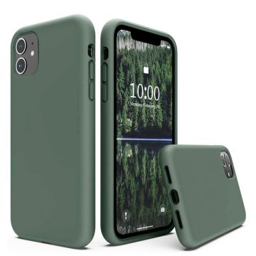 Husa de protectie Techsuit Soft Edge Silicone compatibil cu iPhone 15 Plus - Verde Inchis