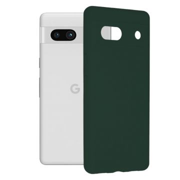 Husa de protectie Techsuit Soft Edge Silicone pentru Google Pixel 7a - Dark Green