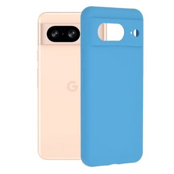 Husa de protectie Techsuit Soft Edge Silicone pentru Google Pixel 8 - Denim Blue