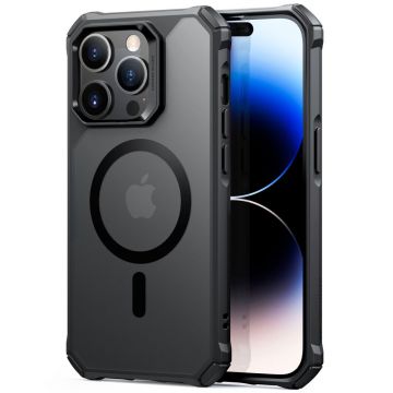 Husa de protectie telefon ESR, Air Armor HaloLock, compatibila cu Apple iPhone 14 Pro Max, Negru