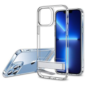 Husa de protectie telefon ESR, Air Shield Boost Kickstand, Functie Stand, compatibila cu Apple iPhone 13 Pro, Transparent