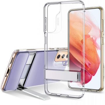 Husa de protectie telefon ESR, Air Shield Boost Kickstand, Functie Stand, compatibila cu Samsung Galaxy S21 Plus 5G, Transparent