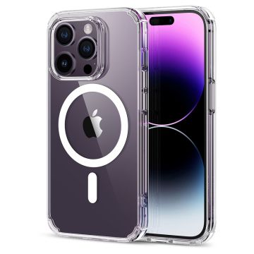 Husa de protectie telefon ESR, Krystec HaloLock, compatibila cu Apple iPhone 14 Pro, Transparent