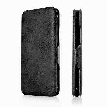 Husa de protectie tip carte Techsuit Safe Wallet Plus compatibil cu iPhone 15 Pro Max - Negru