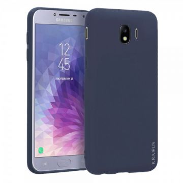 Husa KRASSUS pentru Samsung Galaxy J4 2018 din silicon mat, dark blue