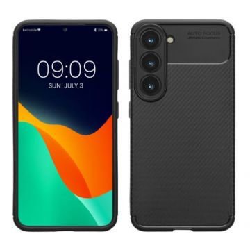 Husa kwmobile pentru Samsung Galaxy S23, Silicon, Negru, 60332.04