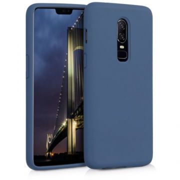 Husa pentru OnePlus 6, Silicon, Albastru, 46122.116