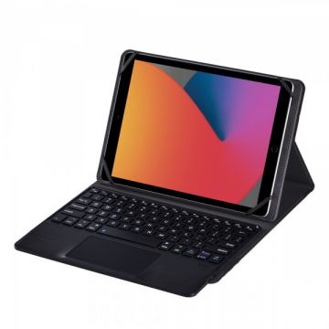 Husa universala tip plic cu tastatura detasabila bluetooth si touchpad pentru tablete 9 - 10.5 inch Android/Windows, negru