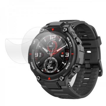 Set 3 folii de protectie ecran pentru smartwatch Amazfit T-REX/ T-REX Pro, din Hidrogel rezistent la zgarieturi, transparent