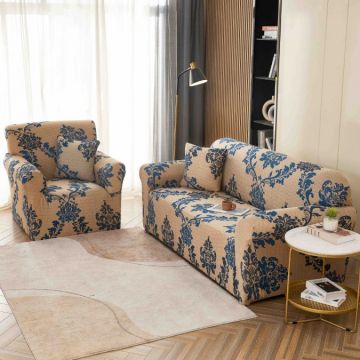 Set husa pentru coltar M + L Elastica Jojo Home Bej elegant Set husa pentru coltar M + L Elastica Jojo Home Bej elegant