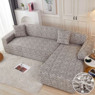 Set husa pentru coltar M + L Elastica Jojo Home Gri model clasic Set husa pentru coltar M + L Elastica Jojo Home Gri model clasic