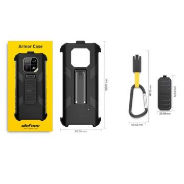 Carcasa de protectie multifunctionala pentru Ulefone Armor 22 cu clema si carabina