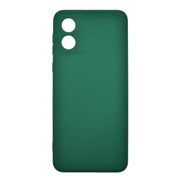 Husa de protectie din silicon pentru Motorola Moto E13, SoftTouch, interior microfibra, Verde Inchis