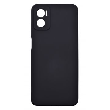 Husa de protectie din silicon pentru Motorola Moto E22, SoftTouch, interior microfibra, Negru