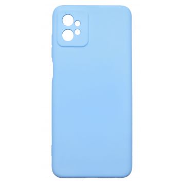 Husa de protectie din silicon pentru Motorola Moto G32, SoftTouch, interior microfibra, Albastru deschis