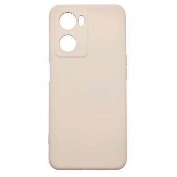 Husa de protectie din silicon pentru OPPO A57S, SoftTouch, interior microfibra, Bej