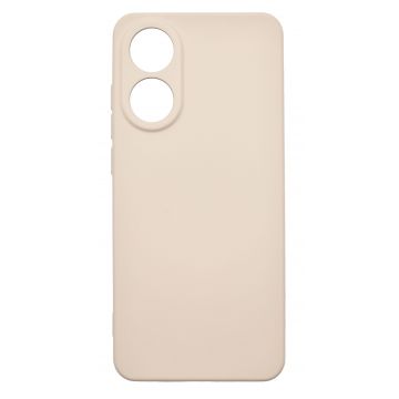 Husa de protectie din silicon pentru OPPO A78 4G, SoftTouch, interior microfibra, Bej