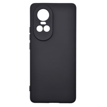 Husa de protectie din silicon pentru OPPO Reno 10 Pro, SoftTouch, interior microfibra, Negru