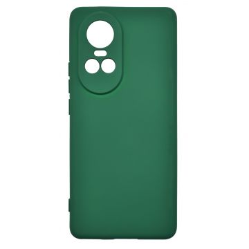 Husa de protectie din silicon pentru OPPO Reno 10 Pro, SoftTouch, interior microfibra, Verde Inchis