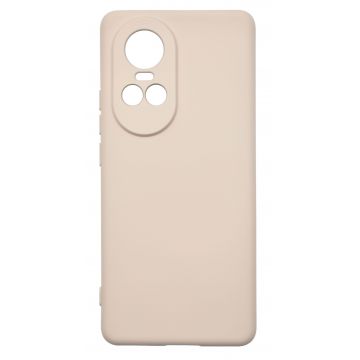 Husa de protectie din silicon pentru OPPO Reno 10, SoftTouch, interior microfibra, Bej