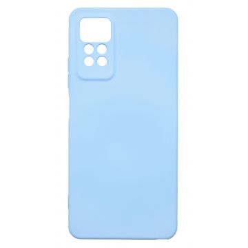 Husa de protectie din silicon pentru Redmi Note 11 Pro, SoftTouch, interior microfibra, Albastru deschis