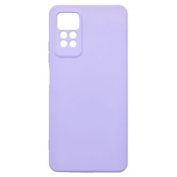 Husa de protectie din silicon pentru Redmi Note 11 Pro, SoftTouch, interior microfibra, Lilac