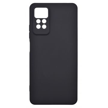 Husa de protectie din silicon pentru Redmi Note 11 Pro, SoftTouch, interior microfibra, Negru