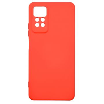 Husa de protectie din silicon pentru Redmi Note 11 Pro, SoftTouch, interior microfibra, Rosu