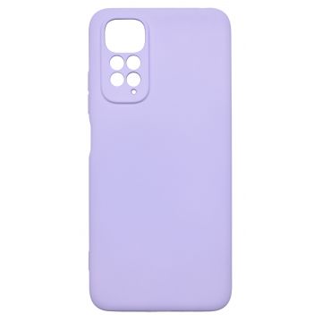 Husa de protectie din silicon pentru Redmi Note 11, SoftTouch, interior microfibra, Lilac
