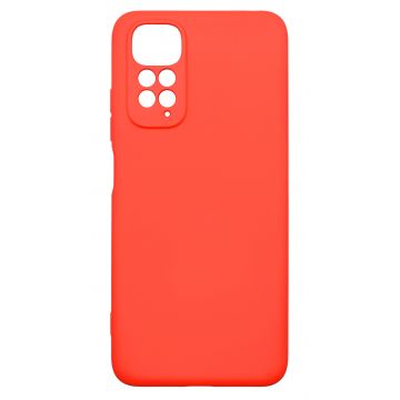 Husa de protectie din silicon pentru Redmi Note 11, SoftTouch, interior microfibra, Rosu