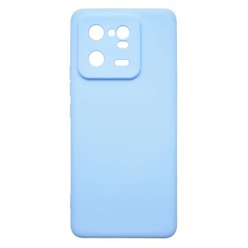 Husa de protectie din silicon pentru Xiaomi 13 Pro, SoftTouch, interior microfibra, Albastru deschis