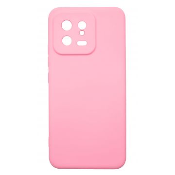 Husa de protectie din silicon pentru Xiaomi 13, SoftTouch, interior microfibra, Roz