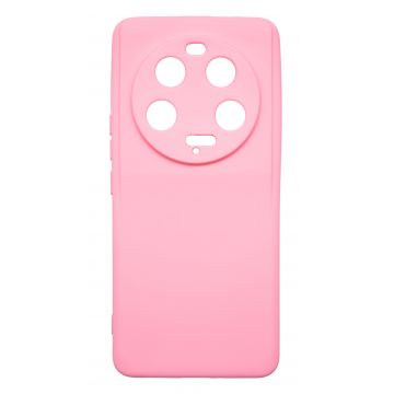 Husa de protectie din silicon pentru Xiaomi 13 Ultra, SoftTouch, interior microfibra, Roz