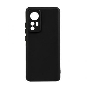 Husa de protectie Spacer pentru Xiaomi 12 X, material flexibil TPU, Negru