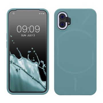 Husa Kwmobile pentru Nothing Phone 1, Albastru, Silicon, 59912.206