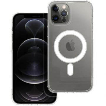 Husa MagSafe pentru Apple iPhone 12 Pro Max, OEM, Clear, Transparenta