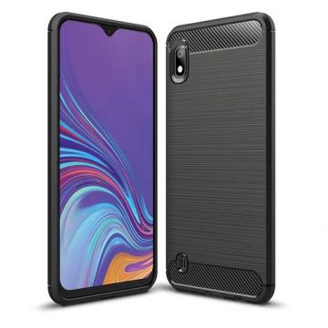 Husa pentru Samsung Galaxy A10 A105, Forcell, Carbon, Neagra