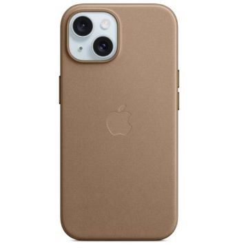 Husa Protectie Spate Apple FineWoven Case MagSafe pentru Apple iPhone 15 (Maro)