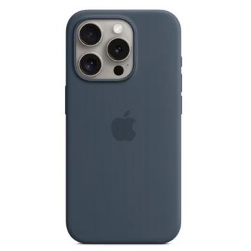 Husa Protectie Spate Apple FineWoven Case MagSafe pentru Apple iPhone 15 Pro (Albastru)