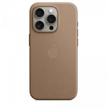 Husa Protectie Spate Apple FineWoven Case MagSafe pentru Apple iPhone 15 Pro (Maro)