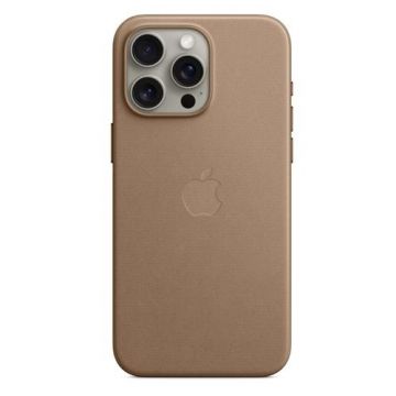 Husa Protectie Spate Apple FineWoven Case MagSafe pentru Apple iPhone 15 Pro Max (Maro)