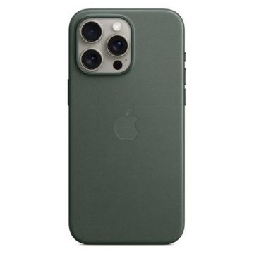Husa Protectie Spate Apple FineWoven Case MagSafe pentru Apple iPhone 15 Pro Max (Verde)