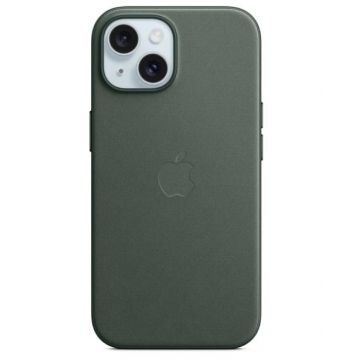 Husa Protectie Spate Apple FineWoven Case MagSafe pentru Apple iPhone 15 (Verde)