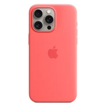Husa Protectie Spate Apple Silicone Case MagSafe pentru Apple iPhone 15 Pro Max (Rosu)
