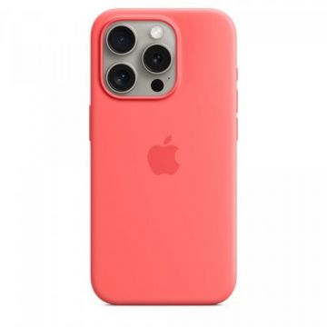 Husa Protectie Spate Apple Silicone Case MagSafe pentru Apple iPhone 15 Pro (Rosu)