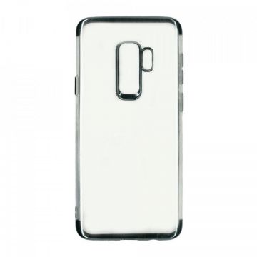 Husa Samsung Galaxy S9 Plus Transparent cu Margini Negre