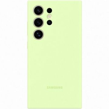 Husa de protectie Samsung Silicone Case pentru Galaxy S24 Ultra, LIGHT GREEN